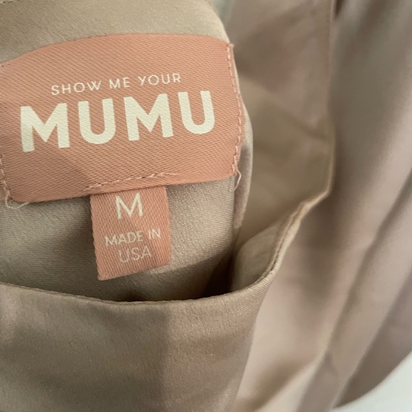 Show me your MuMu dress Jasmine Halter Midi Dress show me the ring luxe satin - Picture 5 of 5